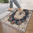 thumbnail image 3 of Bohemian Blue Ethnic Rug Door Mat Welcome Door Mat for Front Door, Home Entrance, Yard, Floor, Patio, Non Slip Spring Summer Welcome Mat Indoor Outdoor Doormat 30"*17", 3 of 6