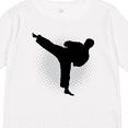 thumbnail image 4 of Inktastic Karate Martial Arts Silhouette Sports Boys Long Sleeve Toddler T-Shirt, 4 of 5