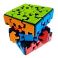 thumbnail image 1 of 3x3 with Three-Dimensional Gear Structure, Embedded Tile Design Magic Cube 3x3x3 Puzzles Toys, Suitable for Brain Development Puzzle Games for Children and Adults Decompression Puzzle Toy, 1 of 9