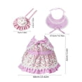 thumbnail image 7 of Floral Dress and Bonnet Set for 23 Inch Porch Goose Outfits, Vintage Lace Clothes for Front Porch Statue Decoration, Cute Accessory for Dress Up Goose, 7 of 7