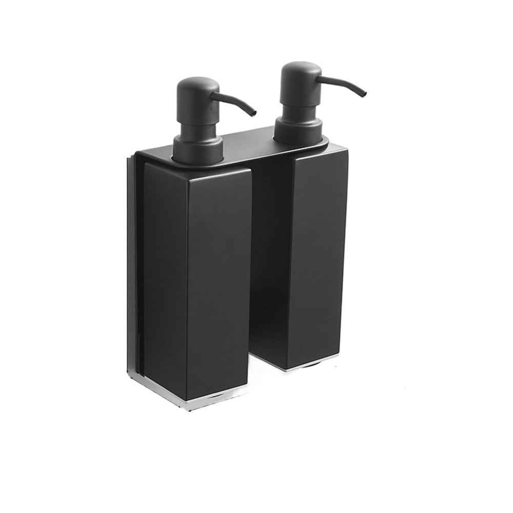 Stainless Steel Wall Mounted Soap Dispenser Bathroom Squeeze Bathroom Lotion Dispenser Hole Free Installation