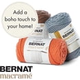 thumbnail image 3 of Bernat Macrame Yarn - 3 Pack of 250g/8.8oz - Cotton - #6 Super Bulky - Knitting/Crochet, Duck Egg, 3 of 5