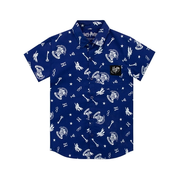 Harry Potter Boys Short Sleeve Shirt Sizes 6-14