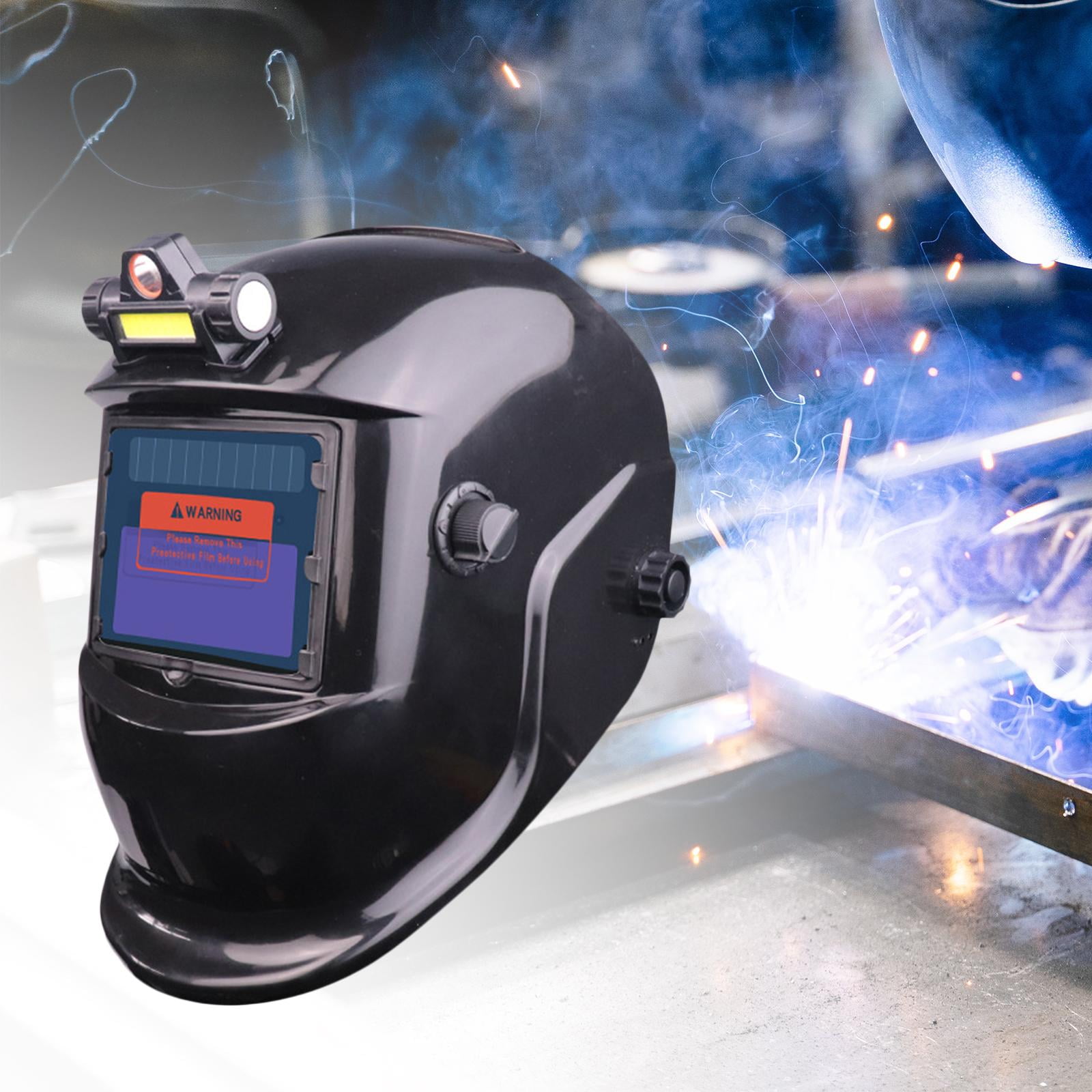 Nishiyuenyi Solar Auto Darkening Welding Helmet Large View Heat Resistant Face Protector for