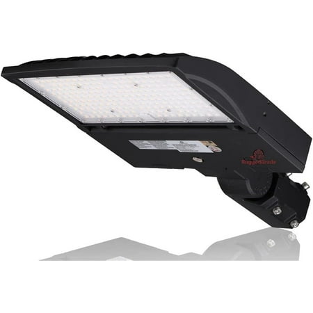 

150 Watt 2 LED Parking Lot Lights - 20 060 Lumen - Super Efficiency 130 Lumen to Watt - 5000K Bright - Replaces 500W Halide - LED Shoebox Lights -Slip Fit Mount -