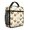 Rooster Cream Pattern, variant on Rooster and Note Brown Pattern Mini Insulated Lunch Bag, Outdoor Picnic Cooler with Side Mesh Pocket & Adjustable Handle, Leakproof Lining Gifts for Work School Outdoor