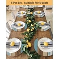 thumbnail image 4 of 15 Inch Round Placemats Set of 4, Blue Brown Non Slip Heat Insulation PP Table Mats, Farmhouse Rustic Wooden Plank Board Washable Place Mats for Kitchen Dining Party Table Decor, 4 of 7