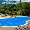 thumbnail image 4 of Ktaxon 12Mil Pool Cover, 18x36 FT Rectangle Solar Pool Blanket for Inground Pool and Above-Ground Swimming Pool, 12' x 24' Rectangular Blue, 4 of 8