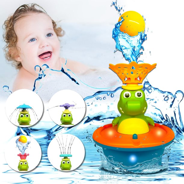 Bath Toys for Toddlers 13, 5 Mode Crocodile Spray Water Baby Bath Toys