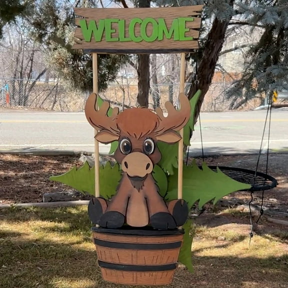 Animal Windspinner Decoration Cute Animal Wooden Wind Spinner Outdoor Hanging Windmill Kinetic Garden Pinwheels Swivel Wind Sculpture Yard Art Ornaments for Patio Lawn Garden Art Decor