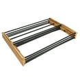 thumbnail image 4 of Household Essentials Bamboo Folding Clothes Drying Rack, Upscale Laundry Rack with 14 Coated Metal Dowels, Environmentally Friendly, Stable Frame, 4 of 9