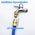thumbnail image 4 of Accesorio de grifo de tubería de agua de latón, accesorio estándar de 1/2 a 3/4, para lavadora, pezón, accesorios de pistola de agua para lavado de coches, 4 of 5