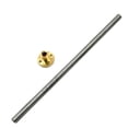 thumbnail image 3 of 8mm Stainless Steel Trapezoidal Screw Rod with Brass Nut for 3D Printer, 3 of 10