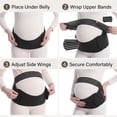 thumbnail image 3 of Maternity Belt Pregnancy Support, Adjustable Belly Brace with Back Support, 3 of 7