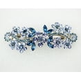 thumbnail image 2 of Faship Gorgeous Navy Blue Rhinestone Crystal Floral Hair Barrette Clip, 2 of 6