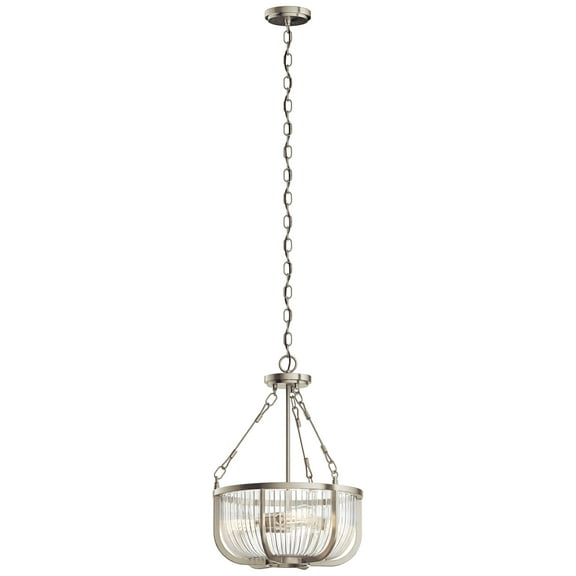 Kichler Roux 16" Wide Brushed Nickel 3-Light Bowl Pendant