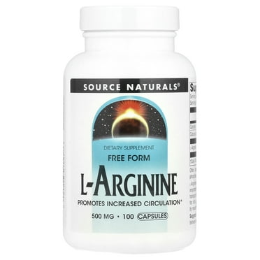 Source Naturals L-Arginine 500 mg - 100 Capsule