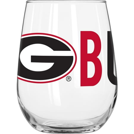 Curved Mineral Glass - University of Georgia 16 oz. Overtime Curved Beverage Glass
