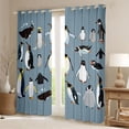 thumbnail image 2 of Feelyou Kawaii Antarctic Penguin Curtains Pack of 2 (42x84 Each), Cute Cartoon Animal Curtains Blackout, Teens Kids Girls Boys Bedroom Curtains, Curtains and Drapes Home Decor, 2 of 6