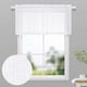 thumbnail image 2 of Cenefas de ventana KOUFALL de lino sintético transparente de 45 cm, color blanco, 2 of 8