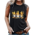 thumbnail image 2 of Fjofpr Mens Workout Tank Tops 2024 Women's New Loose Casual Fashion Crew-neck All-matching Printed Top Black XXL, 2 of 4