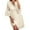 Beige, variant on Evening Gowns for Women formal Wedding Guest Dresses for Women Solid Color 3/4 Sleeve Dress V Neck Hollow Lace Flare Sleeve Dress
