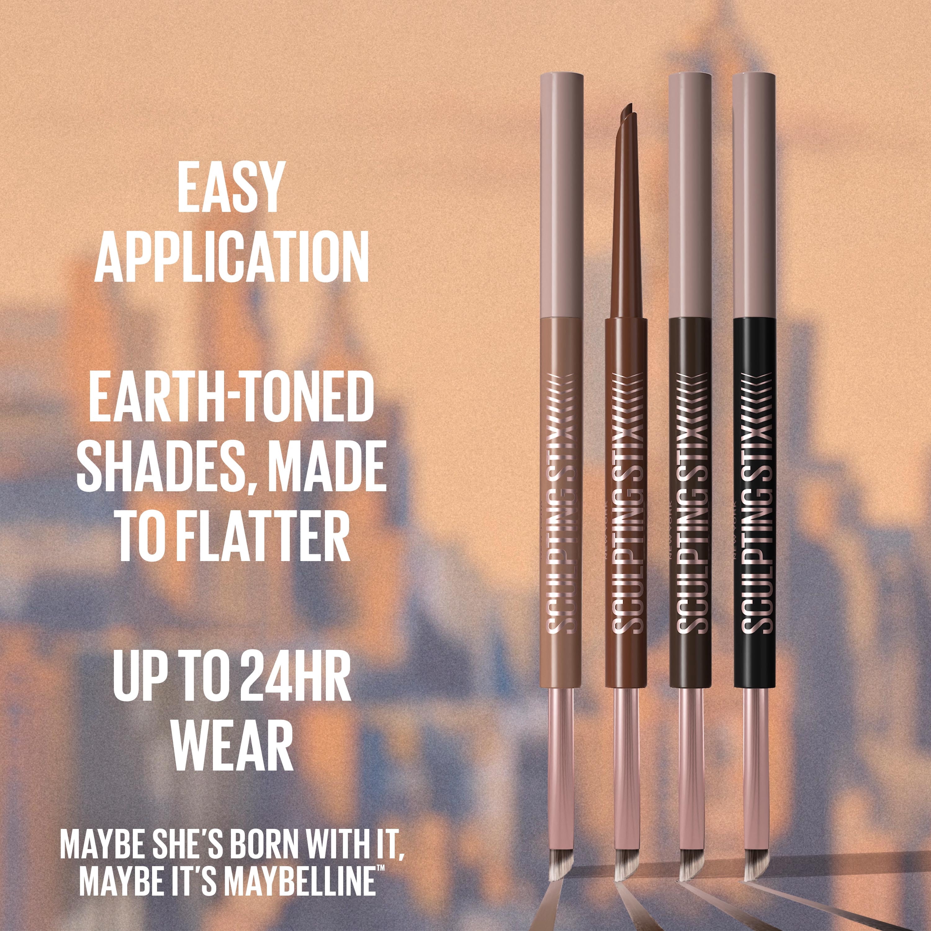 Maybelline Sculpting Stix 2-in-1 Eyeliner, Smooth Espresso, 0.002 oz
