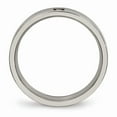 thumbnail image 3 of Titanium Polished Flat Comfort Back CZ Ring, 3 of 10