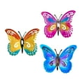 thumbnail image 2 of deevoka Metal Butterfly Wall Decor Wall Art Sculpture for Bedroom Centerpiece Office 3pcs, 2 of 9