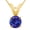 Yellow Gold, variant on 1/2 to 5 Carat Round Tanzanite 4 Prong Pendant Necklace (AAA Quality) W/ 16" Gold Chain Platinum 4 Carat
