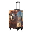thumbnail image 2 of Haiem Fluffy Alpaca Mountain Meadow Luggage Cover Printed Suitcase Covers for Luggage Elastic Washable Suitcase Protector Fits 18-32 Inch Luggage-Large, 2 of 8
