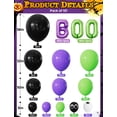 thumbnail image 4 of Kit de guirnaldas de globos para Halloween Adeyoo, morado, verde y negro, 4 of 7