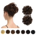 thumbnail image 1 of BARSDAR Extension de Chignon 100 % Cheveux Humains - 2 Pcs Chignon en Cheveux Humains Réels Pièces de Cheveux Chignon Bruns Extensions pour Femmes - Chouchous Chignon en Cheveux Humains Réels Chignons Quotidiens - Br, 1 of 7