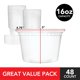 thumbnail image 2 of Recipientes de plástico para delicatessen Stock Your Home, 480 ml con tapas, paquete de 48, 2 of 8