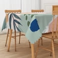 thumbnail image 6 of Duangreer Boho Leaf Rectangle Tablecloth, Modern Abstract Geometric Print Waterproof Wrinkle Resistant Table Cover with for Restaurant Picnic Indoor Outdoor, 52 x 70 Inch, 6 of 6