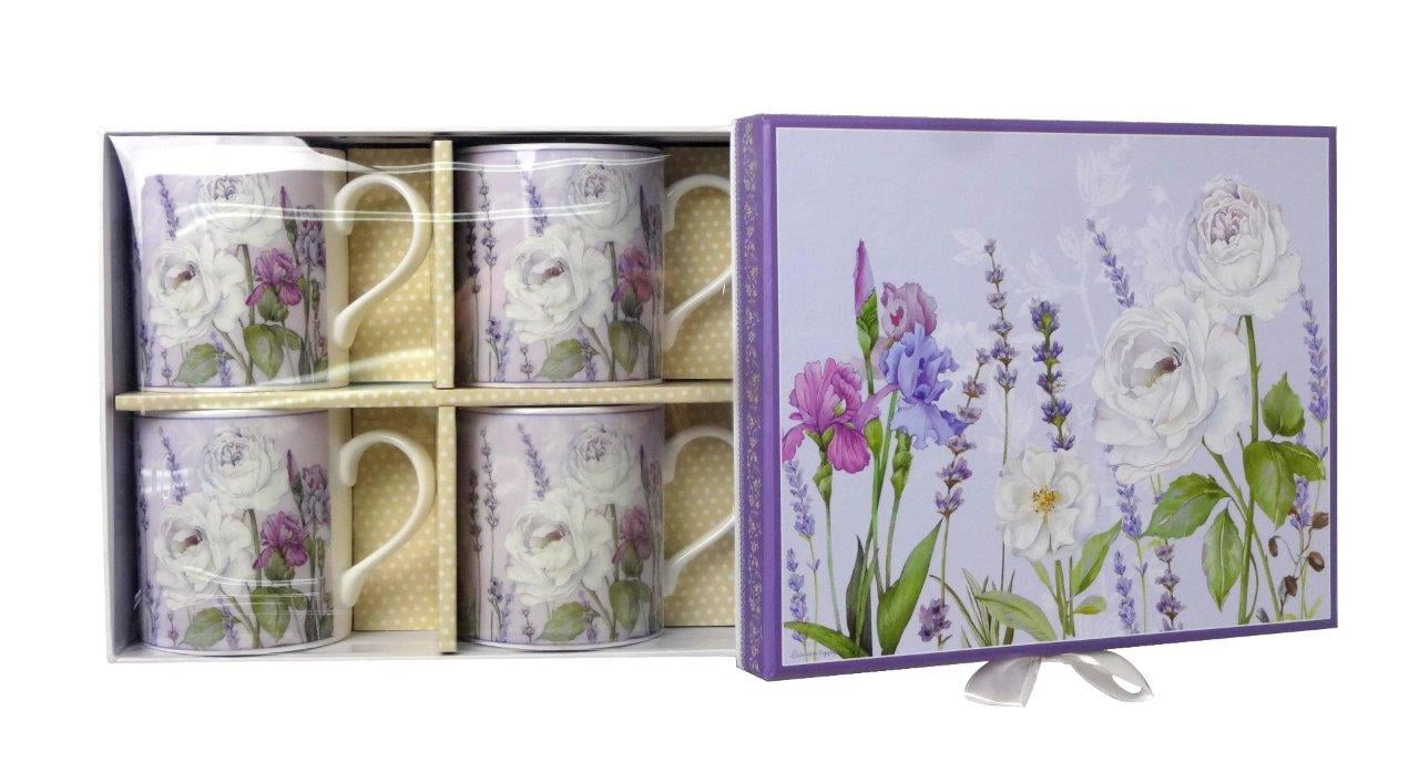 Lightahead Elegent Bone China Coffee Mug set of 4, in a reusable handmade gift pack, in... by Supplier Generic