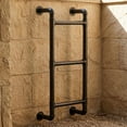 thumbnail image 3 of Wall Mounted Ladder  Heavy-Duty Metal Egress Window &; Loft Ladder for Basement  Attic Bunk Bed  Fire Escape - Load  Matte, 3 of 6