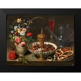 thumbnail image 2 of Peeters, Clara 24x19 Black Modern Framed Museum Art Print Titled - Still Life of Flowers and Dried Fruit, 2 of 5