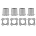 thumbnail image 1 of Unique Bargains 4 Pcs Microphone Sans Fil à Main Support Antidérapant en Caoutchouc Gris, 1 of 1