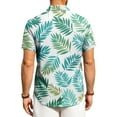thumbnail image 5 of Dresfit Men's Hawaiian Shirts Button Down Short Sleeve Polo Shirt 2026 Summer Graphic Holiday Aloha Shirt Funny Loose Big and Tall Beach Mokaloha Shirt Light Blue S, 5 of 8