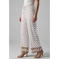 thumbnail image 3 of Roaman's Women's Plus Size Linen Wide-Leg Pant, 3 of 6