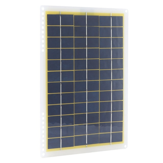 Noref Panneau Solaire 18v 10W Panneau Solaire d'Extérieur Panneau Panneau Photovoltaïque Module d'Assemblage pour le Camping de Voyage, Module de Panneau Solaire