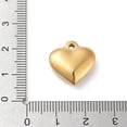 thumbnail image 3 of 10 pc 304 Stainless Steel Pendants with Enamel Golden Heart Charm White 17x16.5x5.5mm Hole: 1.7mm, 3 of 3