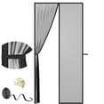thumbnail image 5 of Insect Screen Door 110x210cm Insect-proof White Magnetic Mosquito Net, 5 of 5