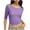 Purple, variant on uublik Long Sleeve Shirts for Women Casual Soft T Shirts Crew Neck Casual Top Comfortable Shirt Soft Basic Tees Women Blouses Beige