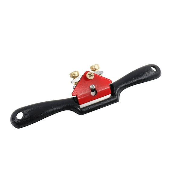 9 Inch Adjustable Spokeshave with Flat Base Hand Planer Cutting Edge Metal Blade Wood Working Hand Tool for Wood Craft Spoke Shave Woodworking