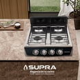 thumbnail image 3 of Parrilla de Gas Supra 4Q-TITAN BLACK de 4 Quemadores para Sobreponer Color Negro, 3 of 6