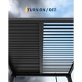 thumbnail image 5 of TEQIN Outdoor Louvered Pergola,10'x10' Aluminum Louvered Pergola With Adjustable Louvered Roof  Aluminum Pergola For Outside Deck Backyard Pavilion, 5 of 7