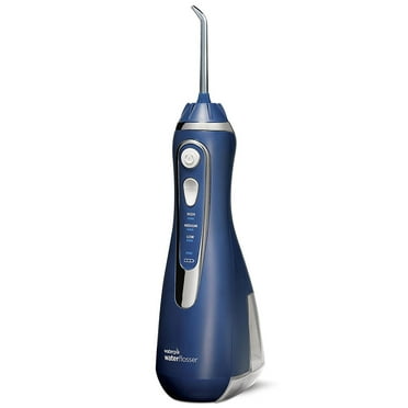 Waterpik Cordless Water Flosser Rechargeable Portable Oral irrigator for Travel & Home – Cordless Advanced, Wp-563 Classic Blue