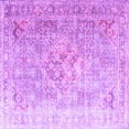 thumbnail image 1 of Ahgly Company Indoor Square Persian Purple Traditional Area Rugs, 3' Square, 1 of 4